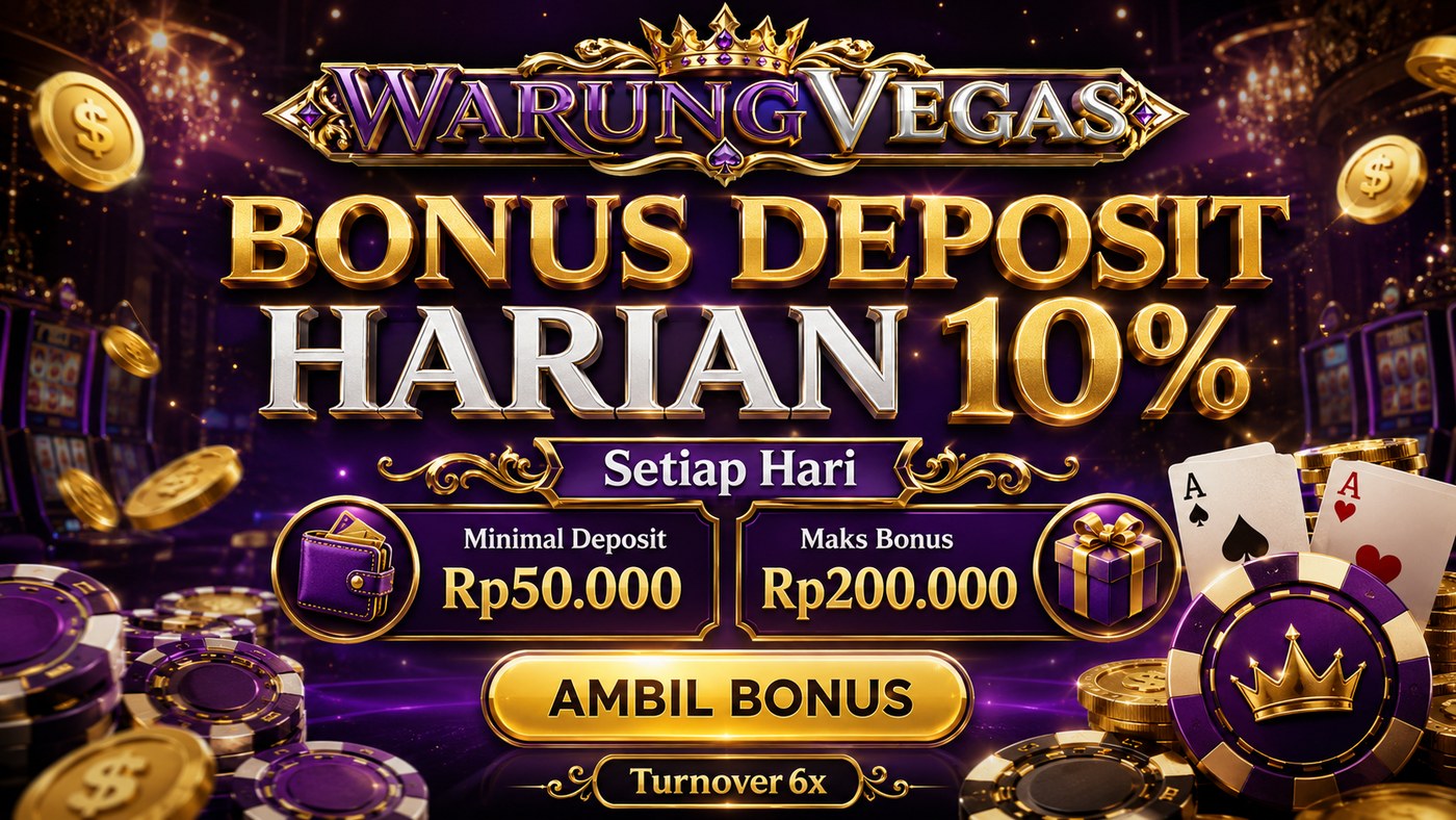 BONUS DEPOSIT HARIAN 10%