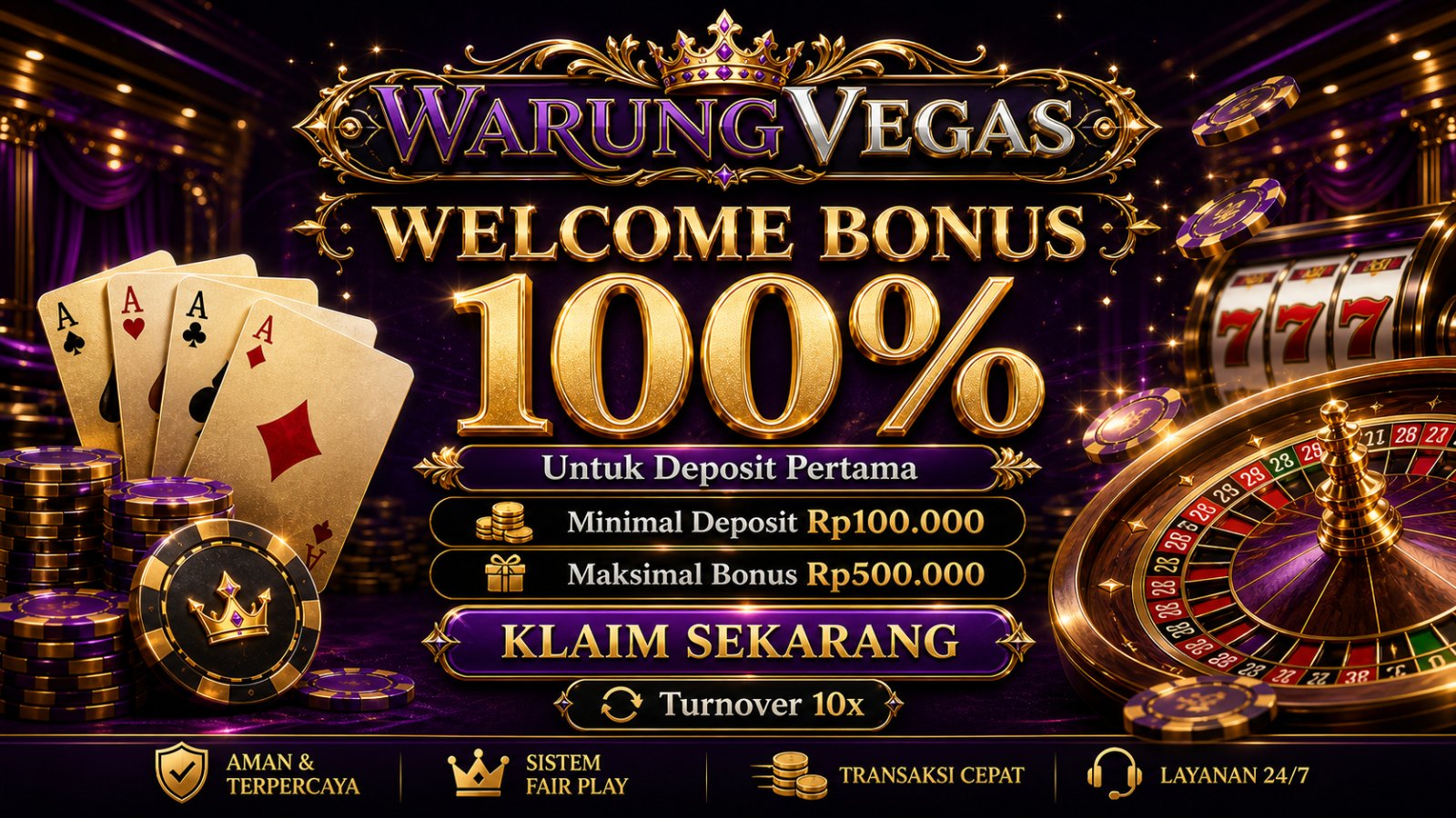 WELCOME BONUS 100%